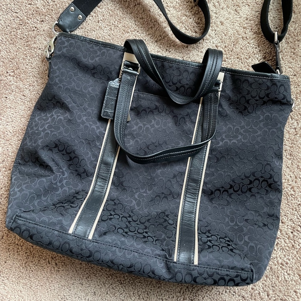 Coach canvas travel bag